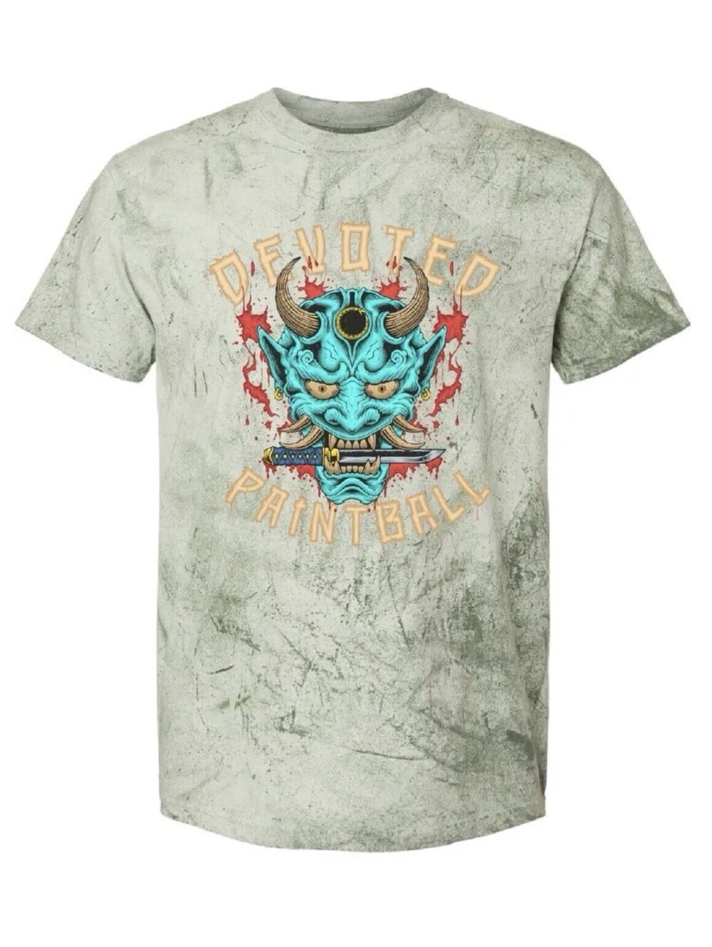 Devoted Paintball Oni Shirt Mens 2XL Green - Limited Edition